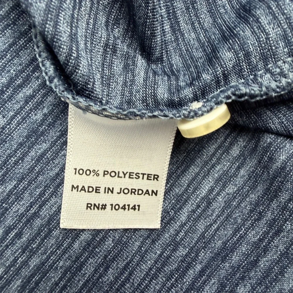 Walter Hagen Polo Shirt Mens XXL Blue Striped Short‎ Sleeve 11 Majors Golf Top